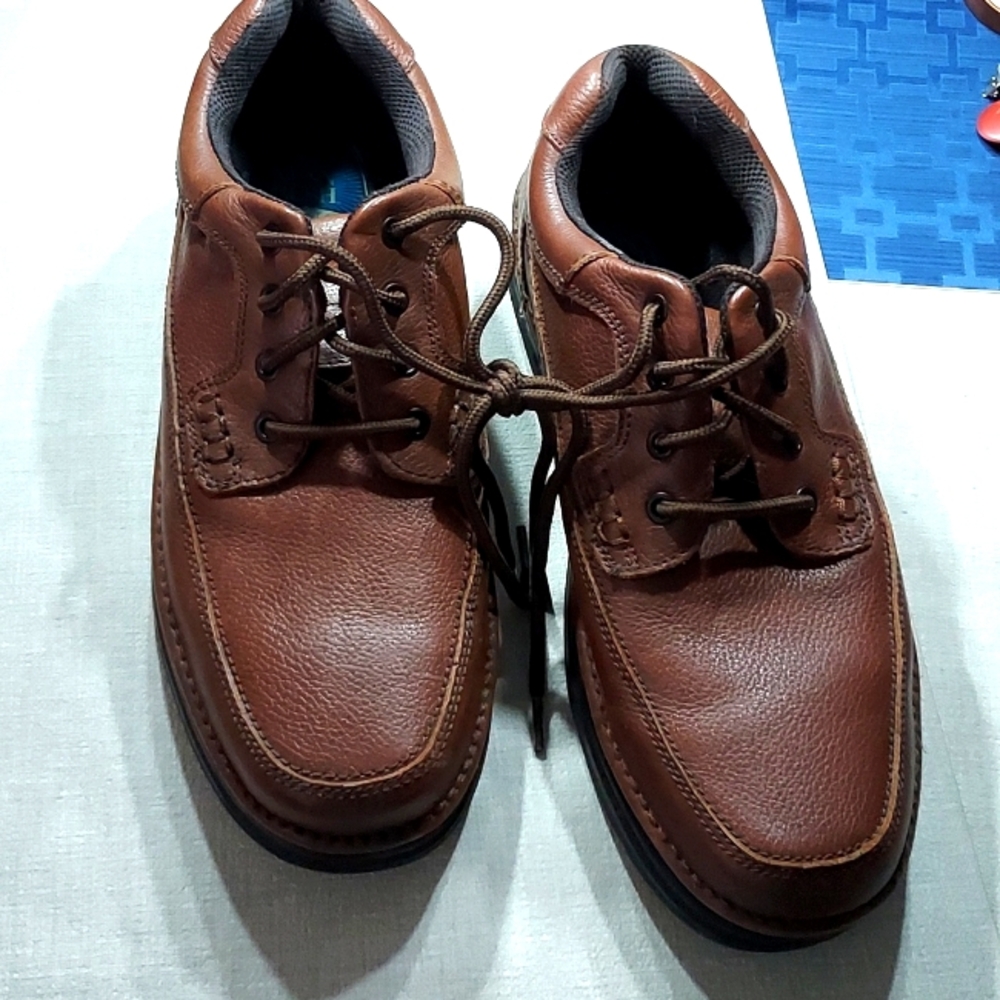 Nunn Bush Comfort gel cognac brown leather with brown laces casual Shoe size 10W